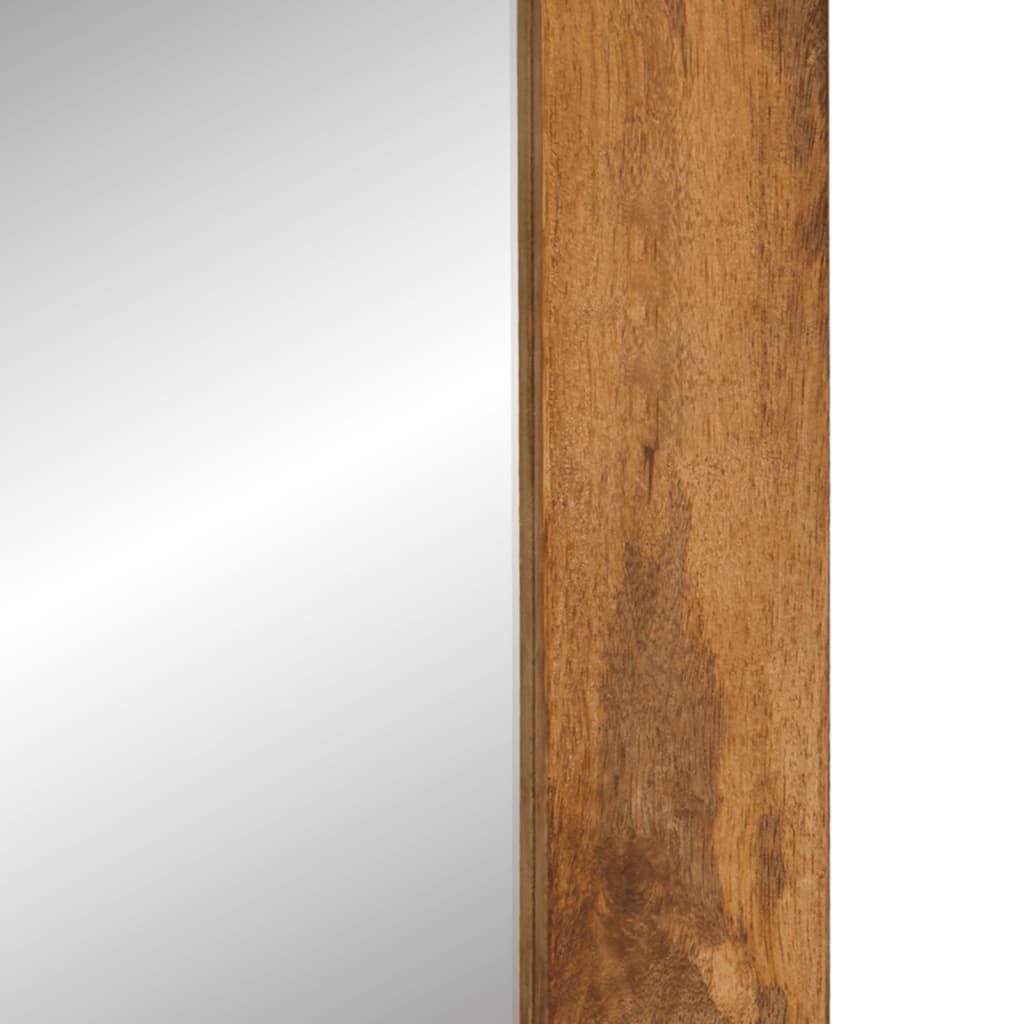 vidaXL Lustro, 70x50 cm, lite drewno mango i szkło