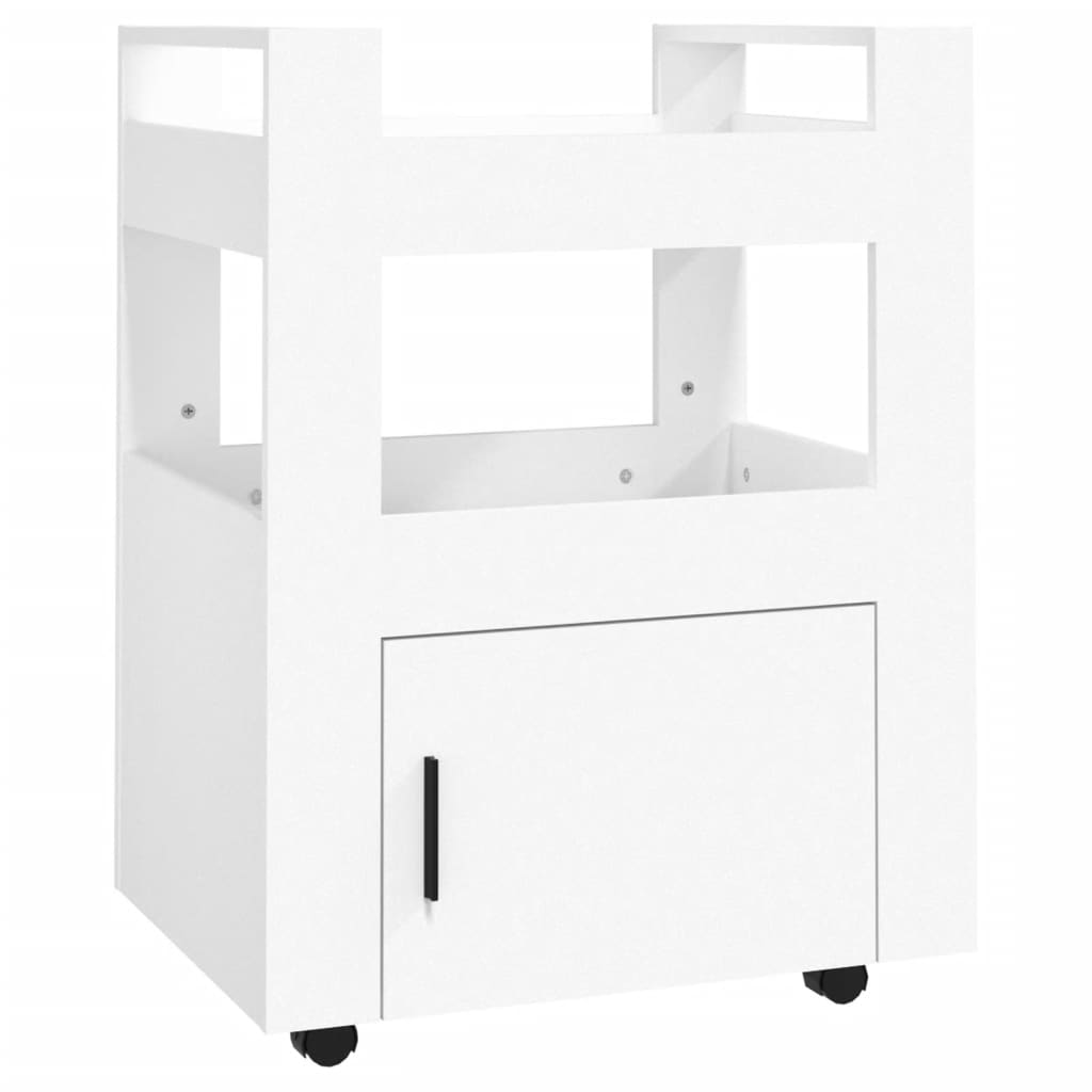 vidaXL Wózek kuchenny, biały, 60x45x80 cm, materiał drewnopochodny
