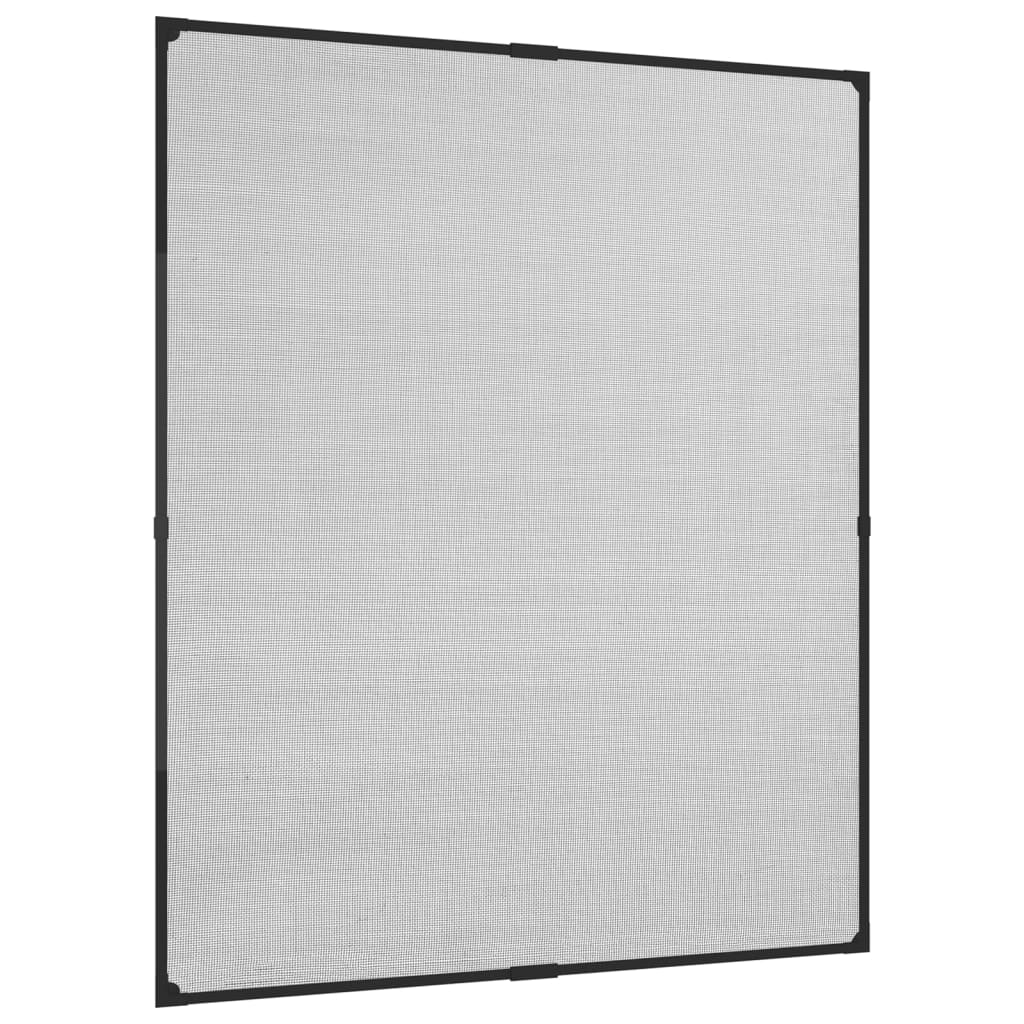 vidaXL Magnetyczna moskitiera okienna, antracytowa, 100x120 cm