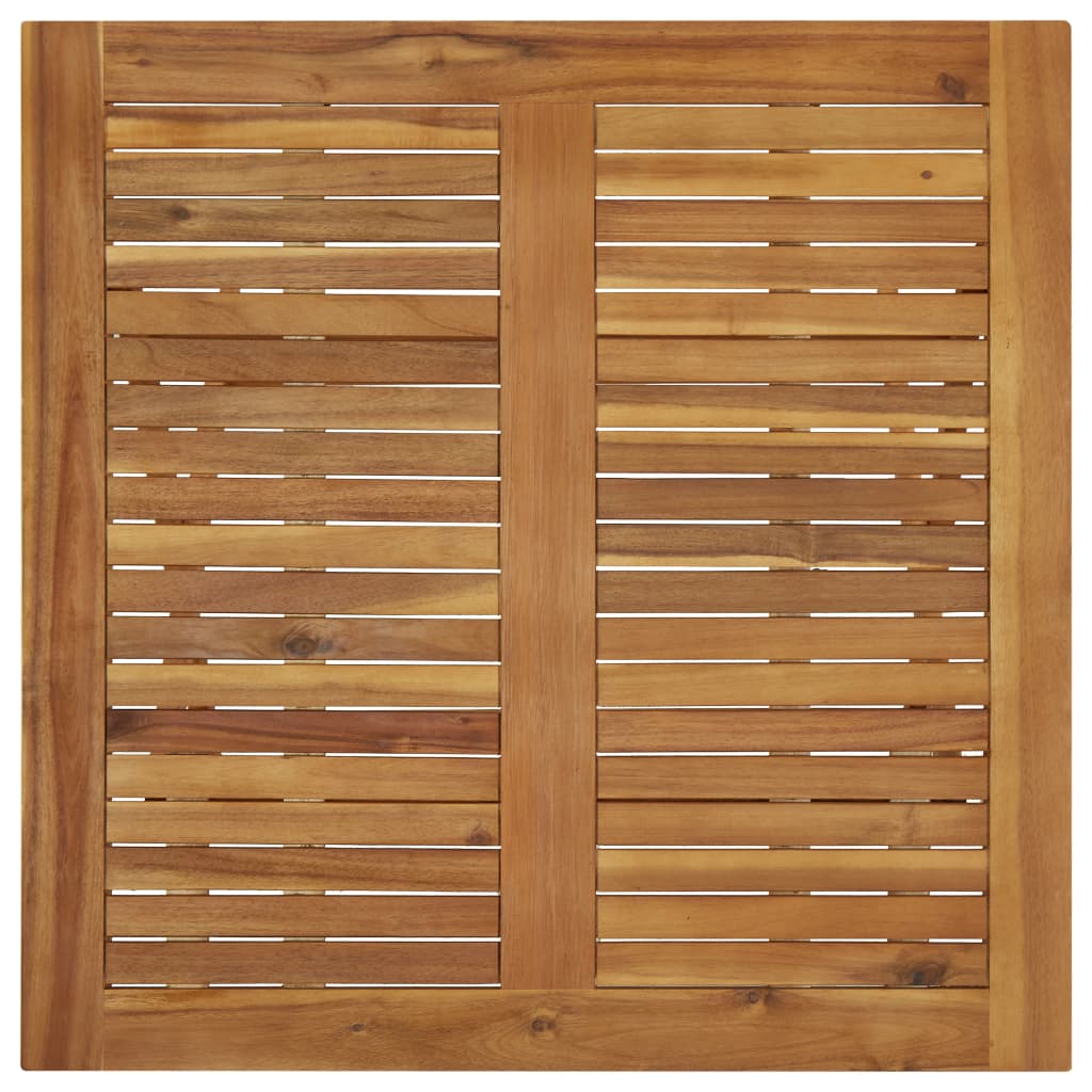 vidaXL Składany stół ogrodowy, 90x90x75 cm, lite drewno akacjowe