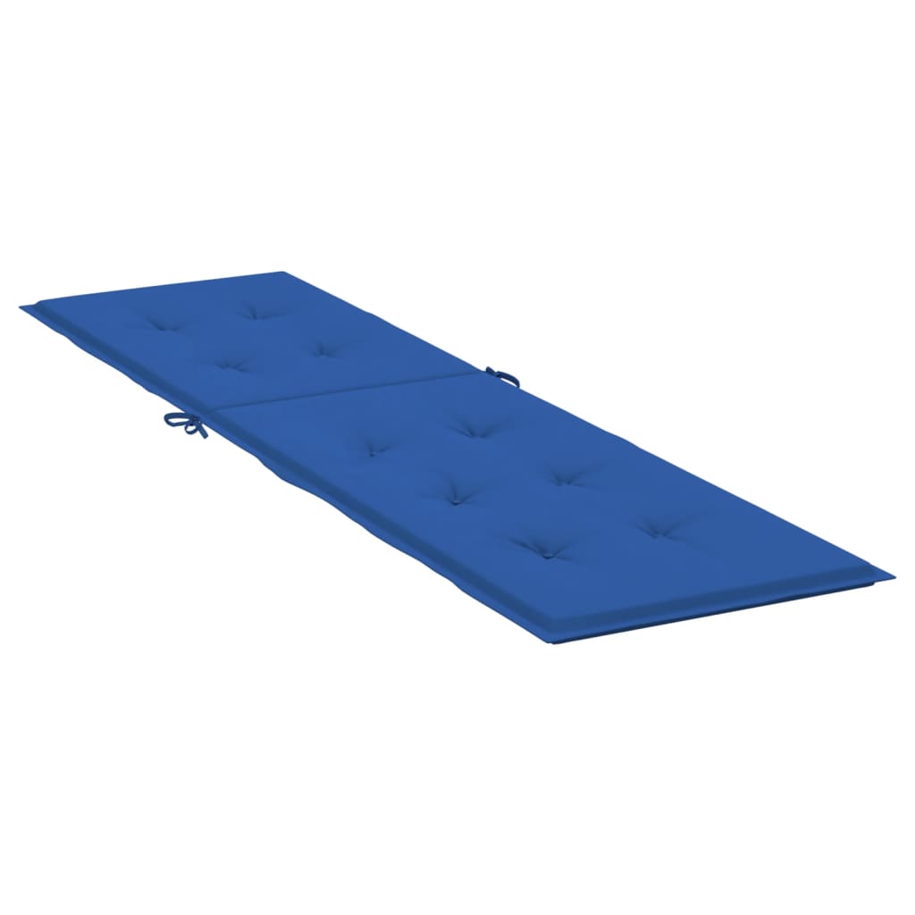 vidaXL Poduszka na leżak, niebieska, (75+105)x50x3 cm