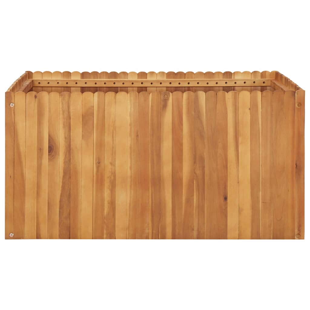 vidaXL Podwyższona donica ogrodowa 100x100x50 cm, lite drewno akacjowe
