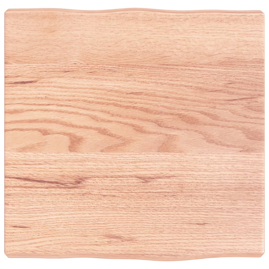 vidaXL Blat jasnobrązowy 40x40x(2-4) cm, drewno z naturalną krawędzią