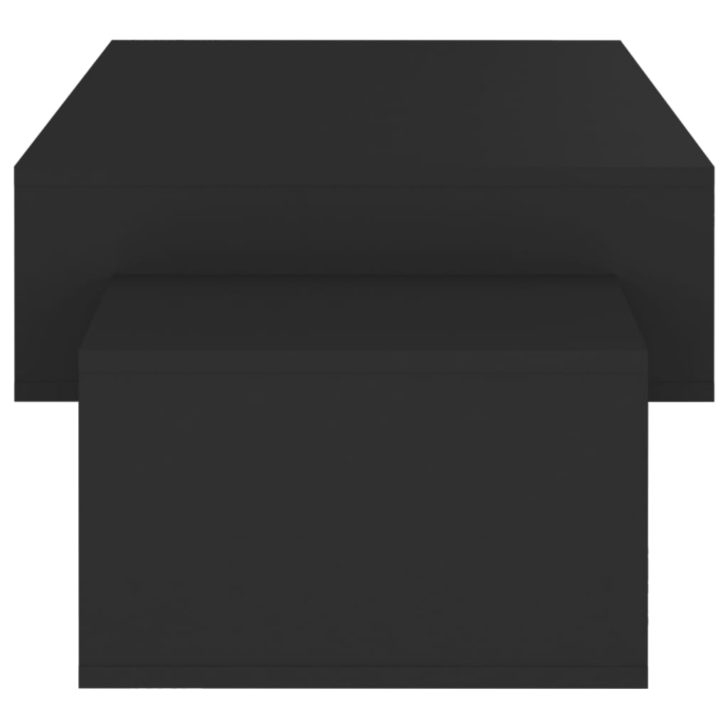 vidaXL Stolik kawowy, czarny, 105x55x32 cm, płyta wiórowa