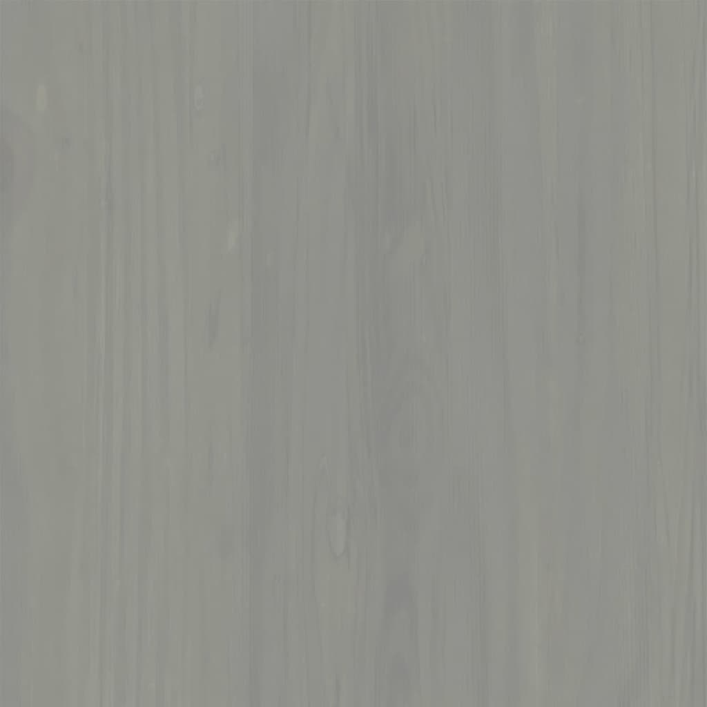 vidaXL Szafa VIGO, szara, 90x55x176 cm, lite drewno sosnowe