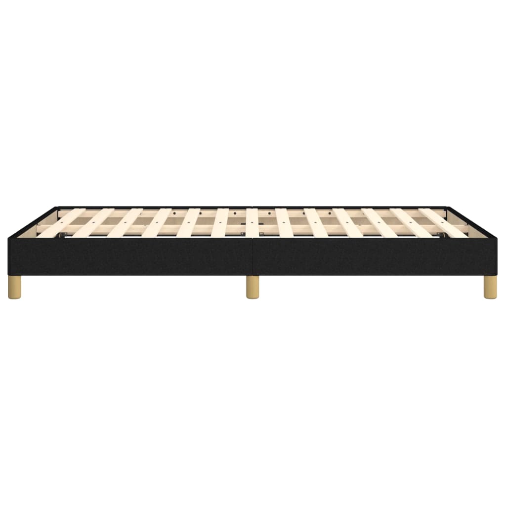 vidaXL Rama łóżka, czarna, 120x190 cm, obita tkaniną