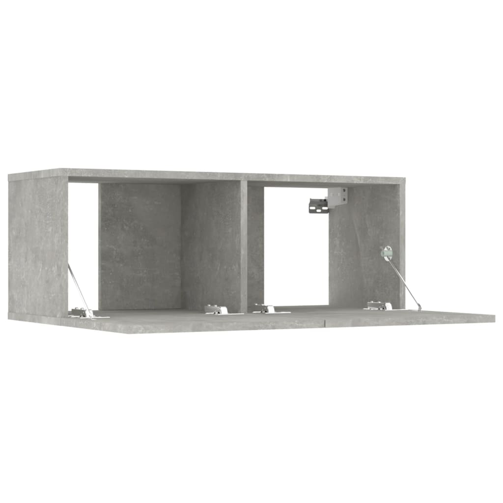 vidaXL 8-częściowy zestaw szafek telewizyjnych, szarość betonu