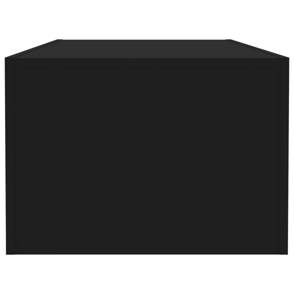 vidaXL Stolik kawowy, czarny, 110x50x35 cm, płyta wiórowa