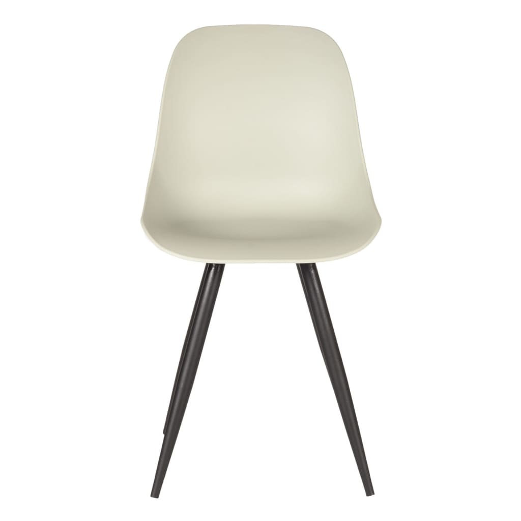LABEL51 Krzesła stołowe Monza, 2 szt., 46x54x88 cm, jasny beż