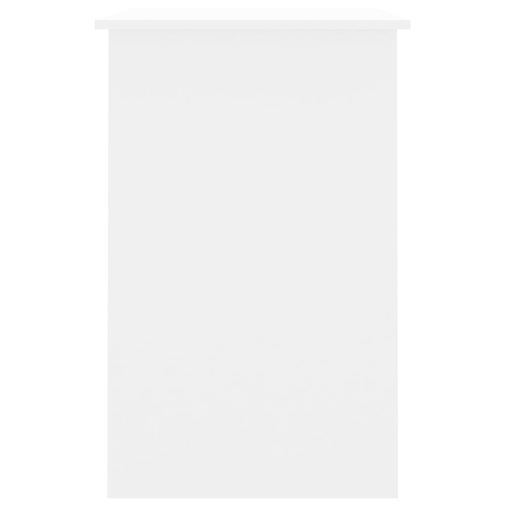vidaXL Biurko, białe, 100x50x76 cm, materiał drewnopochodny