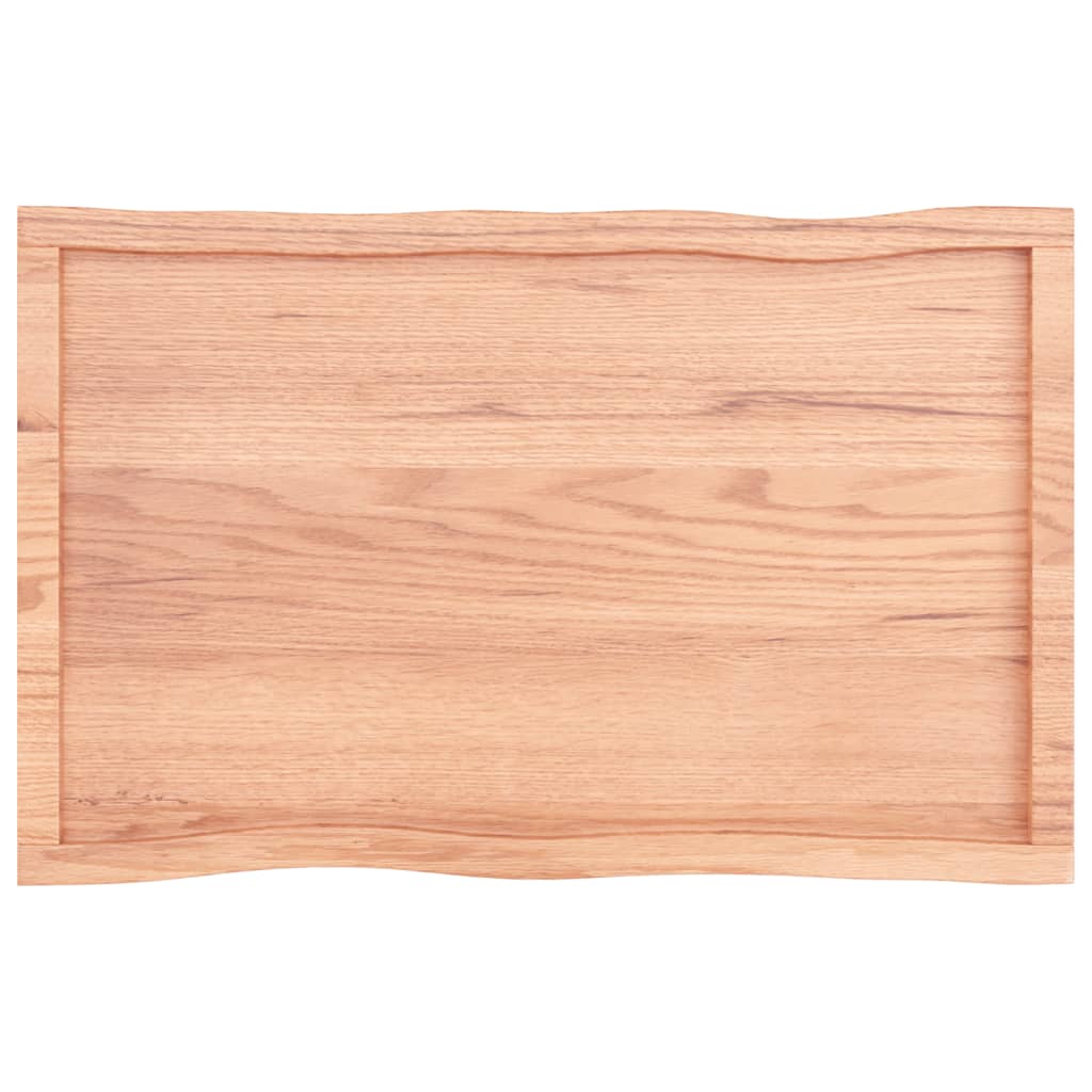 vidaXL Blat jasnobrązowy 100x60x(2-6) cm drewno z naturalną krawędzią