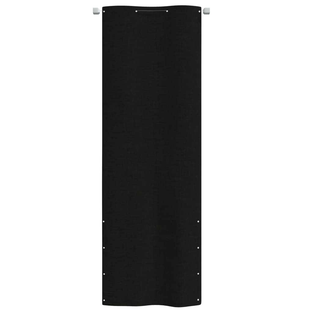vidaXL Parawan balkonowy, czarny, 80x240 cm, tkanina Oxford