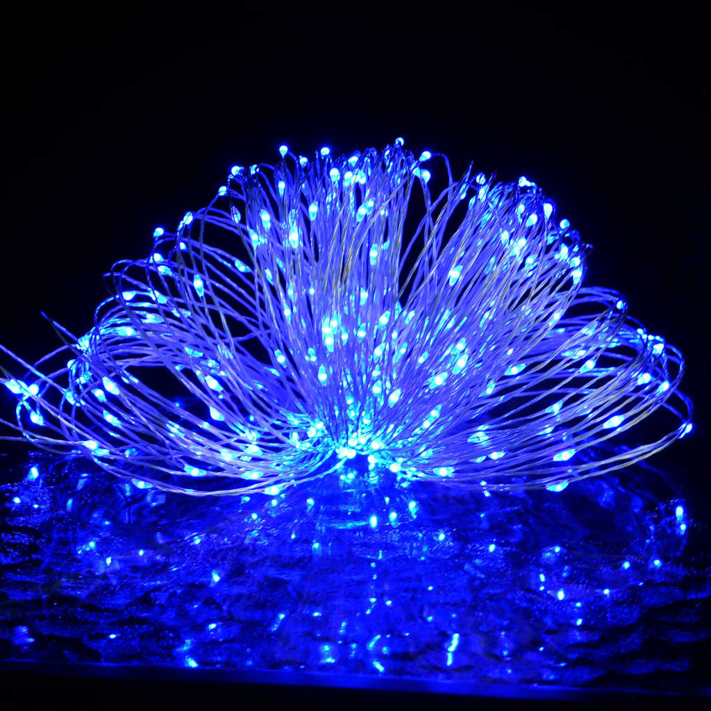 vidaXL Lampki LED, 150 diod, niebieskie, 15 m