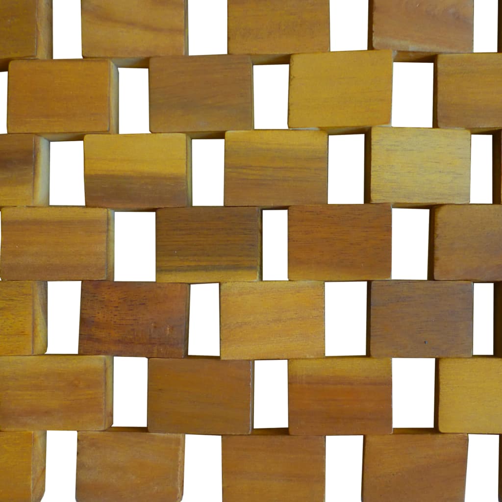 vidaXL Mata łazienkowa, drewno akacjowe, 80x50 cm, mozaika