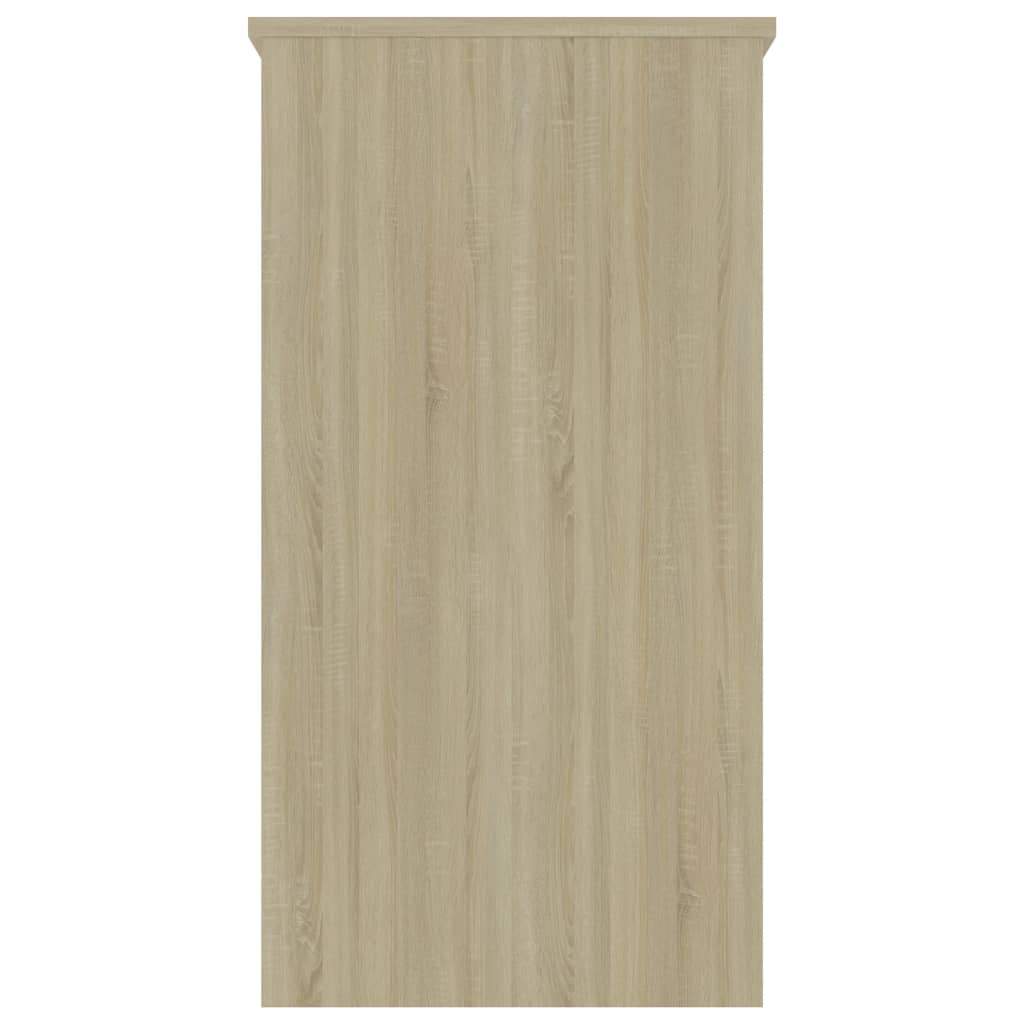 vidaXL Biurko, kolor dąb sonoma, 80x40x75 cm, materiał drewnopochodny