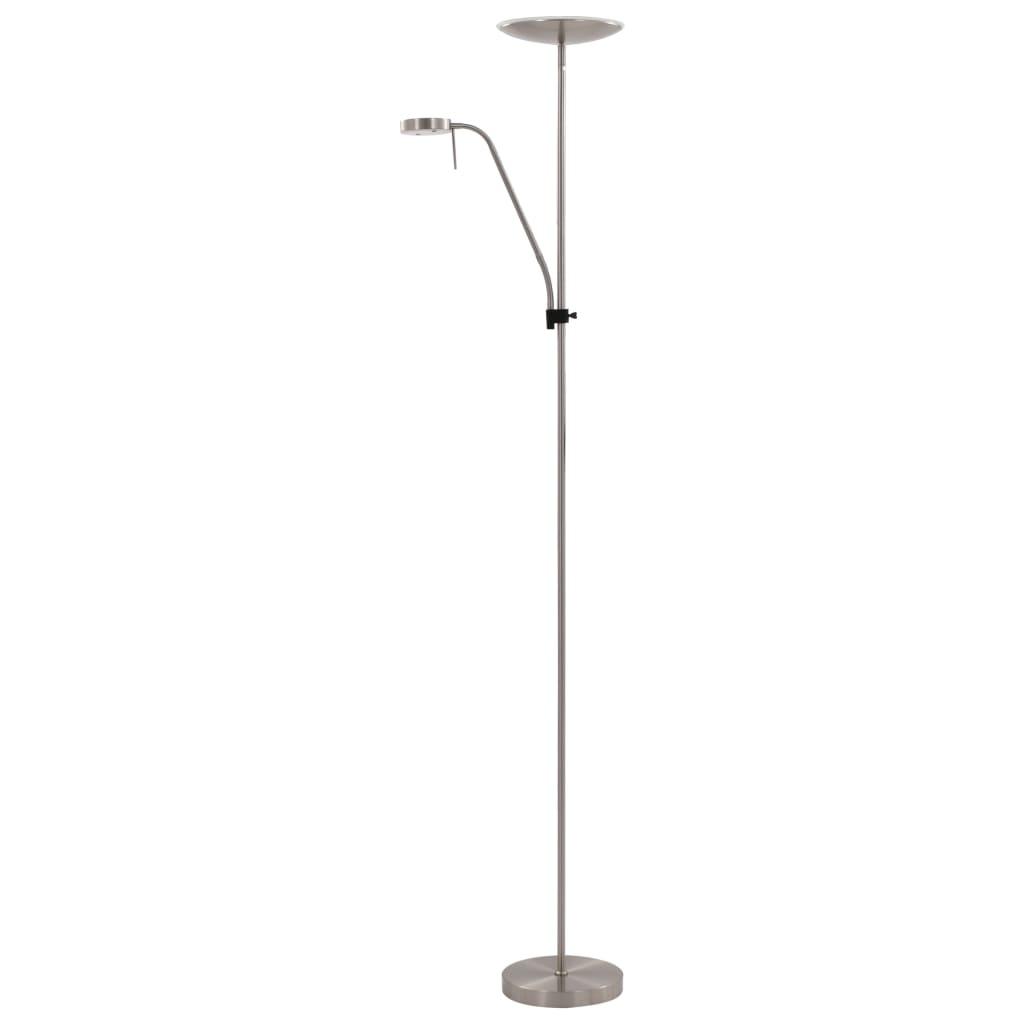 vidaXL Lampa stojąca, 16 W, srebrna, 180 cm