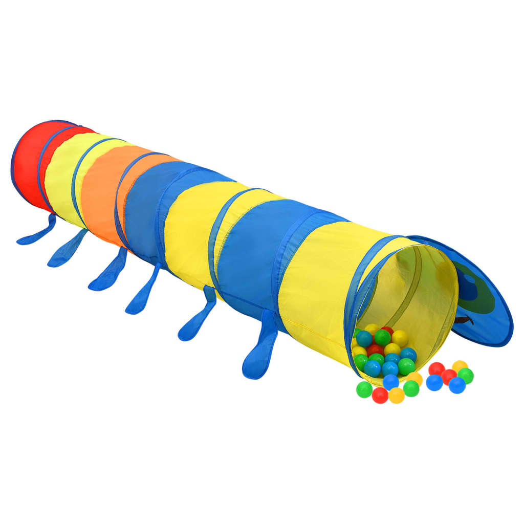 vidaXL Tunel do zabawy dla dzieci, kolorowy, 245 cm, poliester