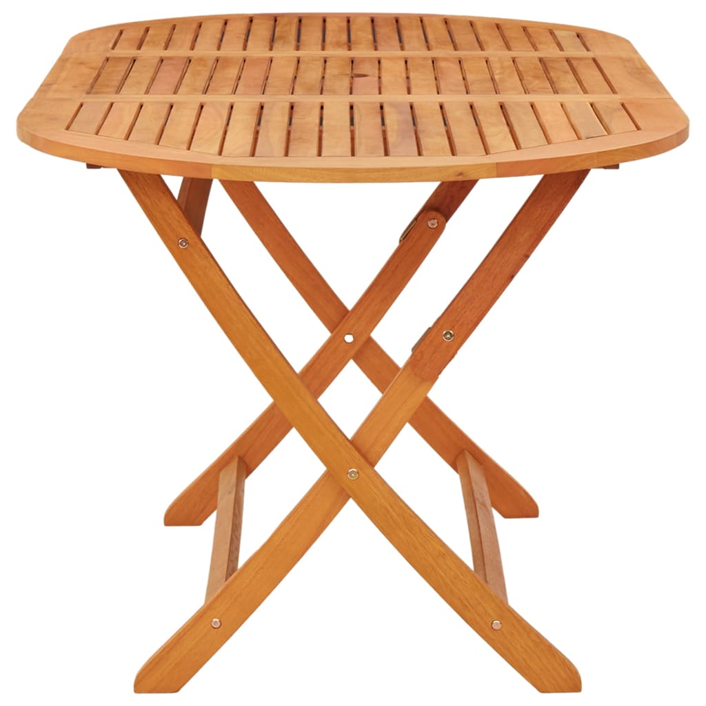 vidaXL Składany stół ogrodowy, 160x85x75 cm, lite drewno eukaliptusowe