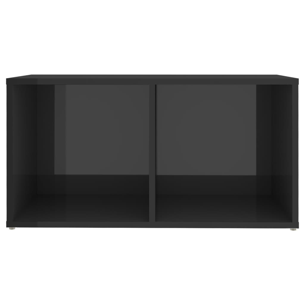 vidaXL Szafki TV, 4 szt., szare, wysoki połysk, 72x35x36,5 cm, płyta