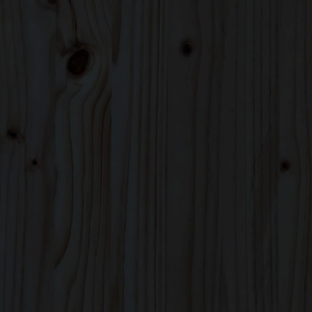 vidaXL Leżaki, 2 szt., czarne, 199,5x60x74 cm, drewno sosnowe