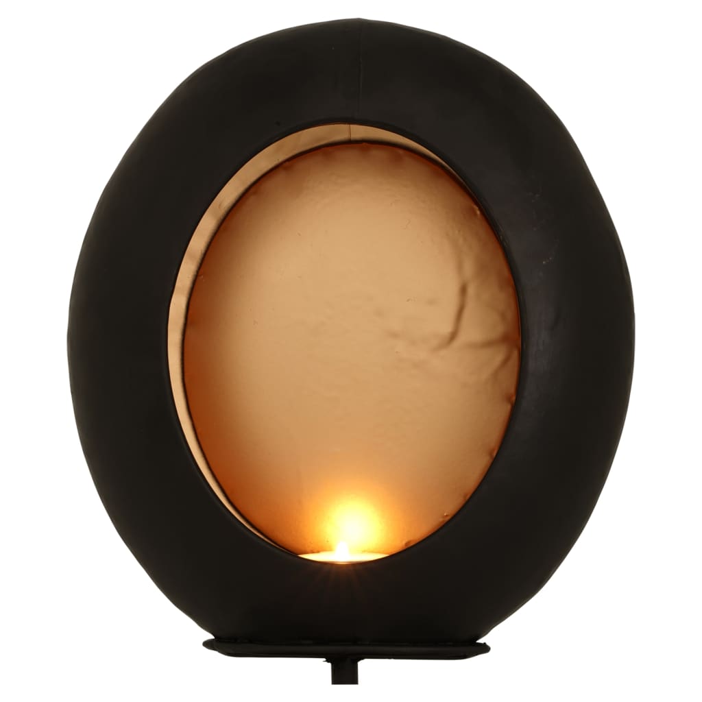 Lesli Living Owalny świecznik w formie jaja na stojaku, 21x9x32,5 cm