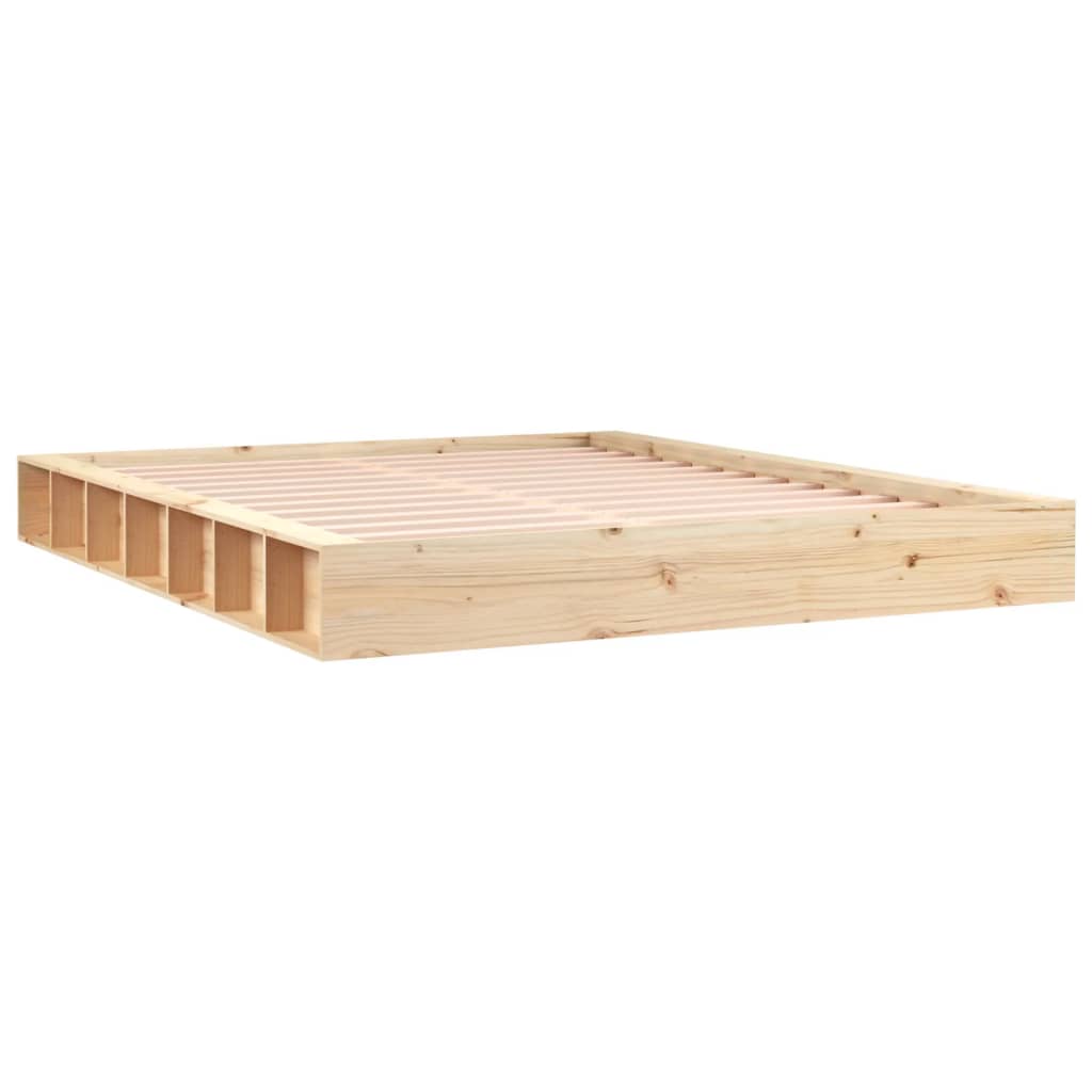 vidaXL Rama łóżka, 120 x 200 cm, lite drewno