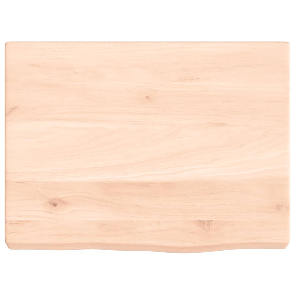 vidaXL Blat do łazienki, 40x30x(2-4) cm, surowe, lite drewno