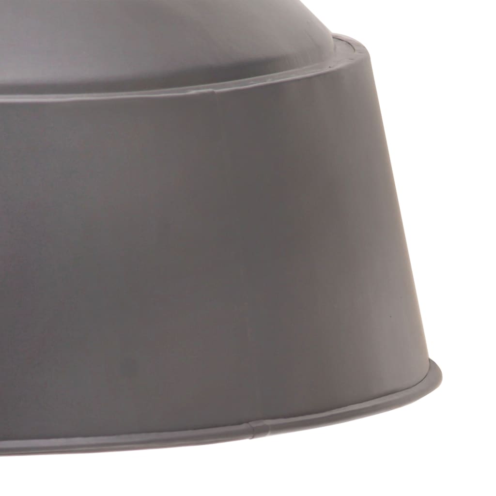 vidaXL Industrialna lampa wisząca, 32 cm, szara, E27