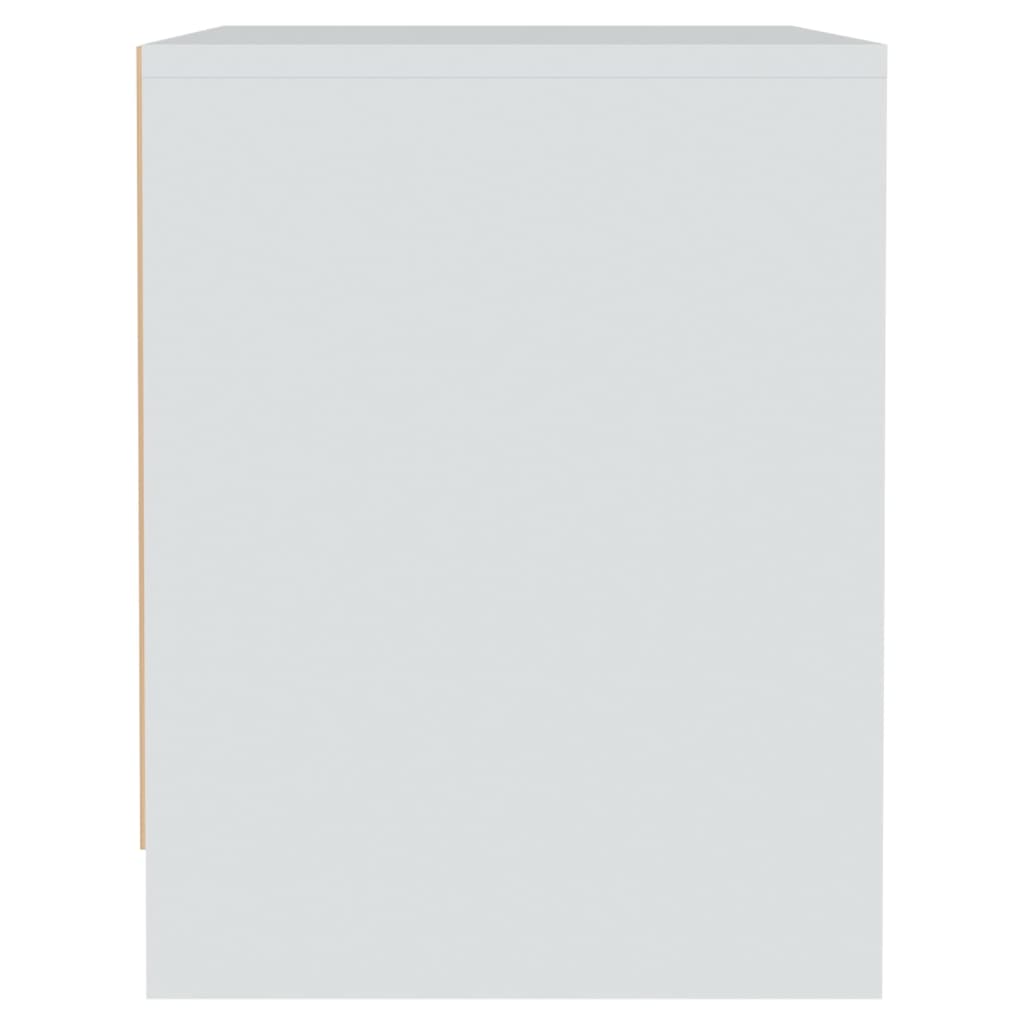 vidaXL Szafki nocne, 2 szt., białe, 45x34x44,5 cm, płyta wiórowa