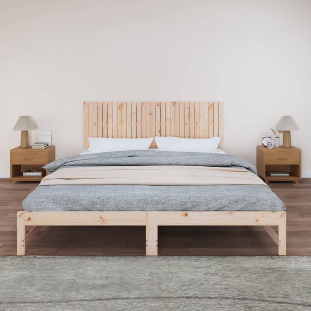vidaXL Wezgłowie łóżka, 185x3x60 cm, lite drewno sosnowe