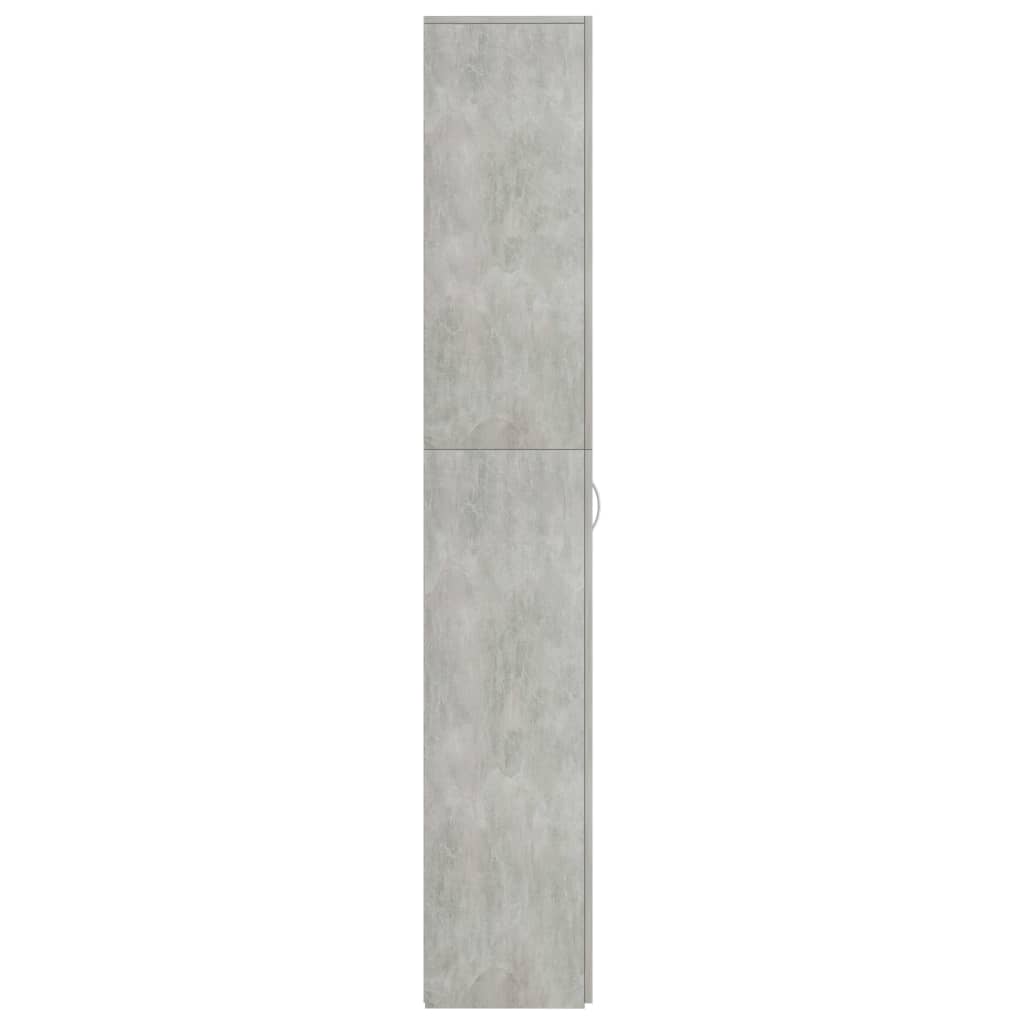 vidaXL Szafa biurowa, betonowy szary, 60x32x190 cm