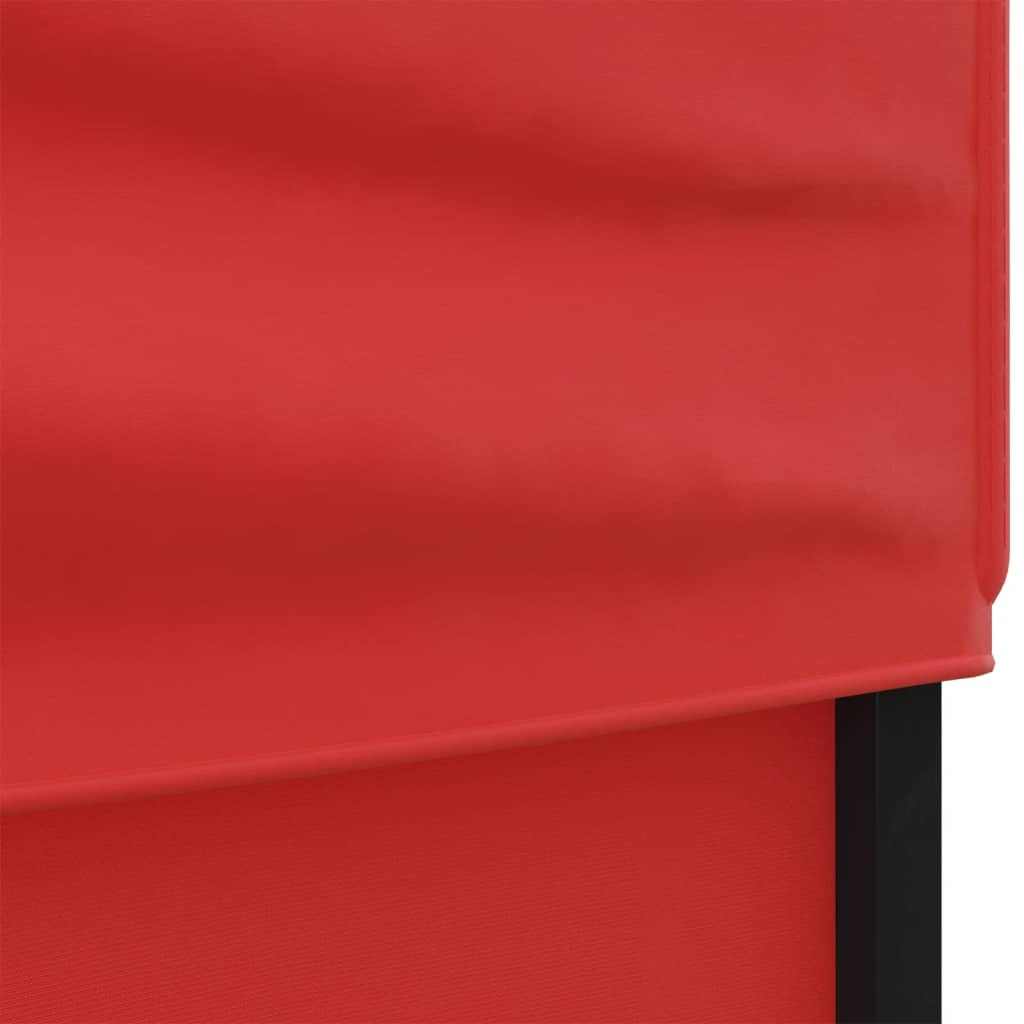 vidaXL Składany namiot imprezowy ze ściankami, czerwony, 2x2 m