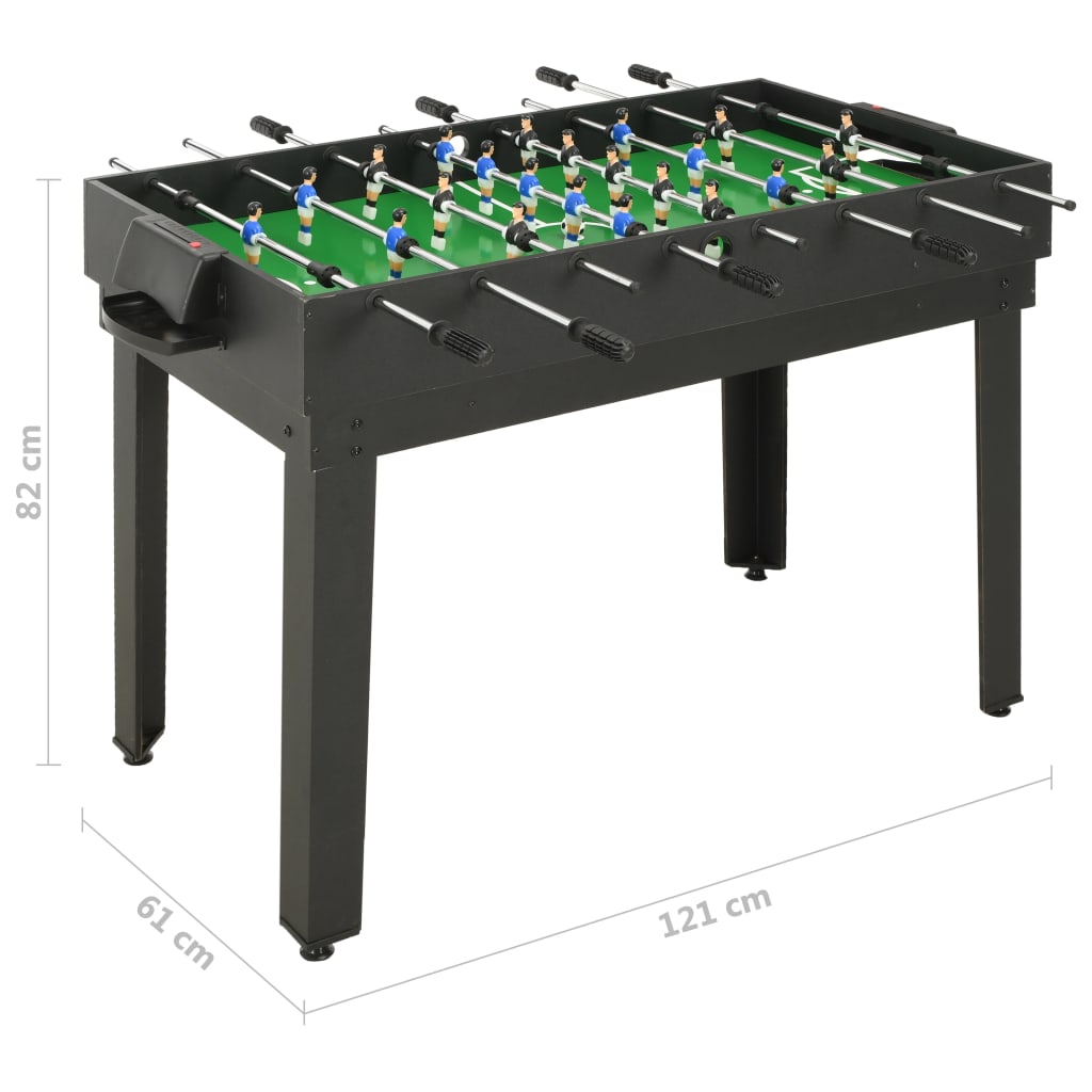 vidaXL Stół do gier 15-w-1, 121x61x82 cm, czarny