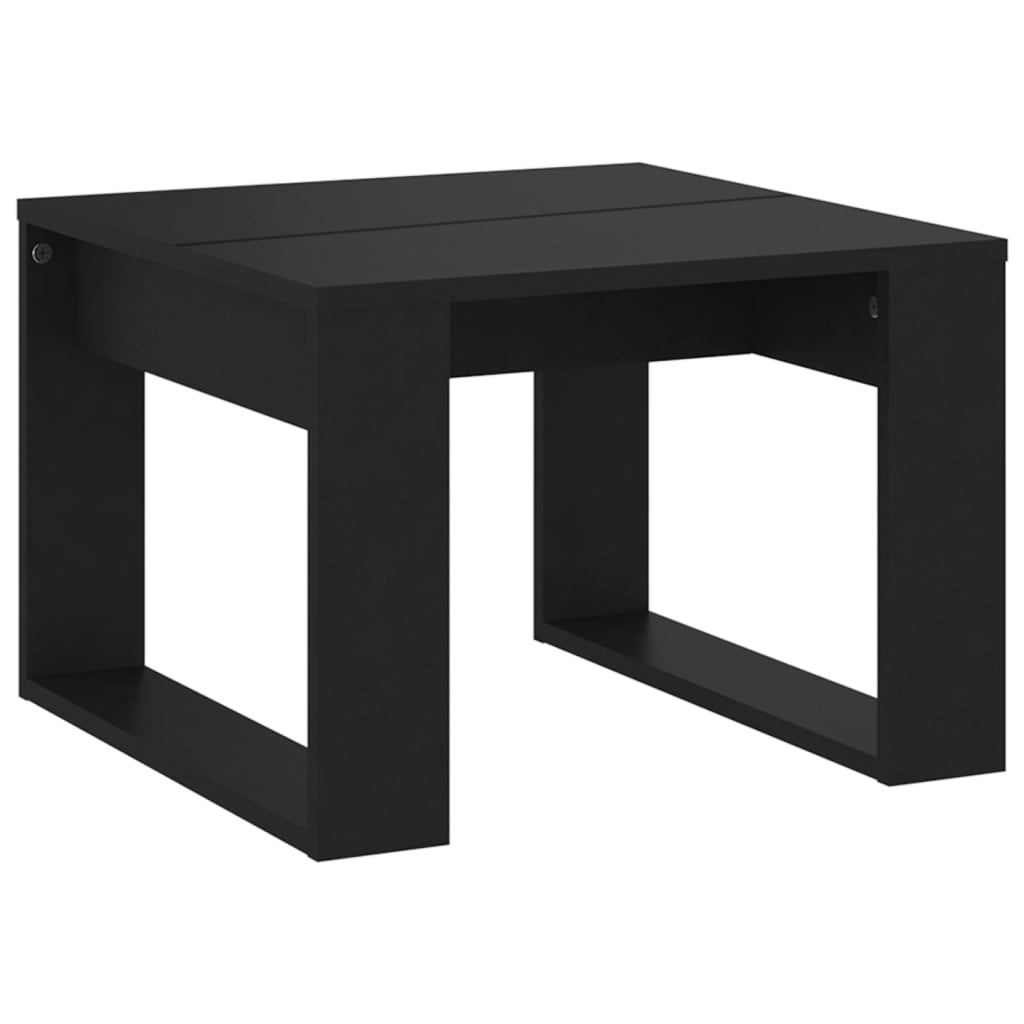 vidaXL Stolik boczny, czarny, 50x50x35 cm, materiał drewnopochodny