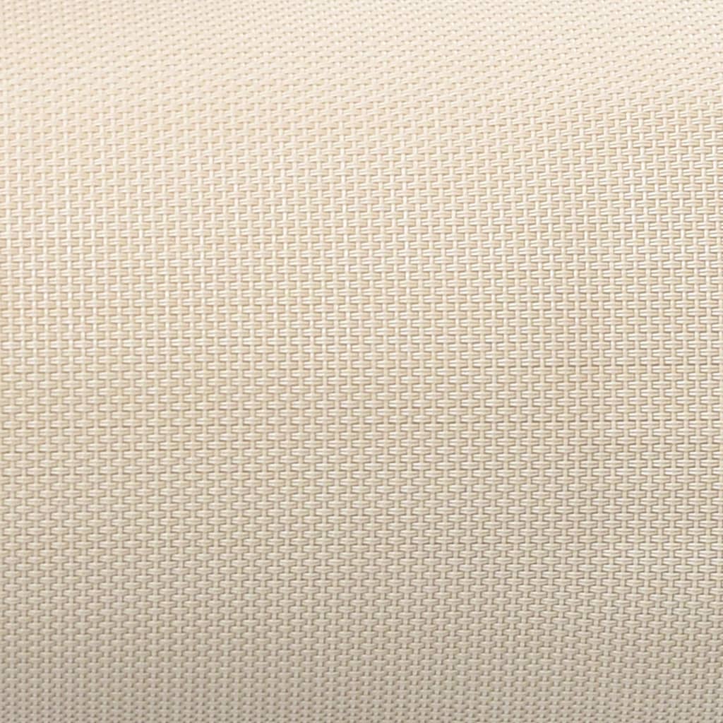 vidaXL Poduszka zagłówek na krzesło, kremowa, 40x7,5x15 cm, textilene