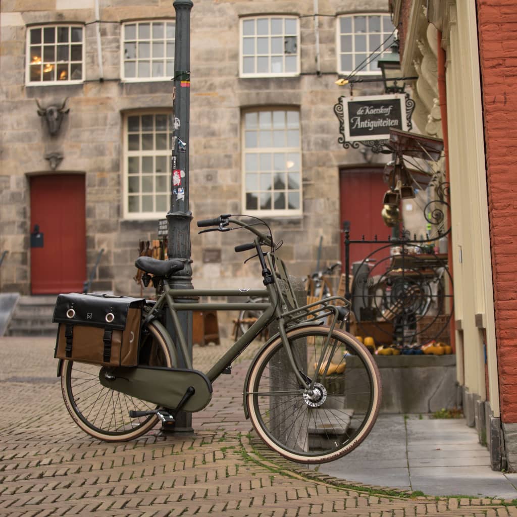 Willex Sakwy rowerowe Tarpaulin, 52 L, czarne i matowe brązowe