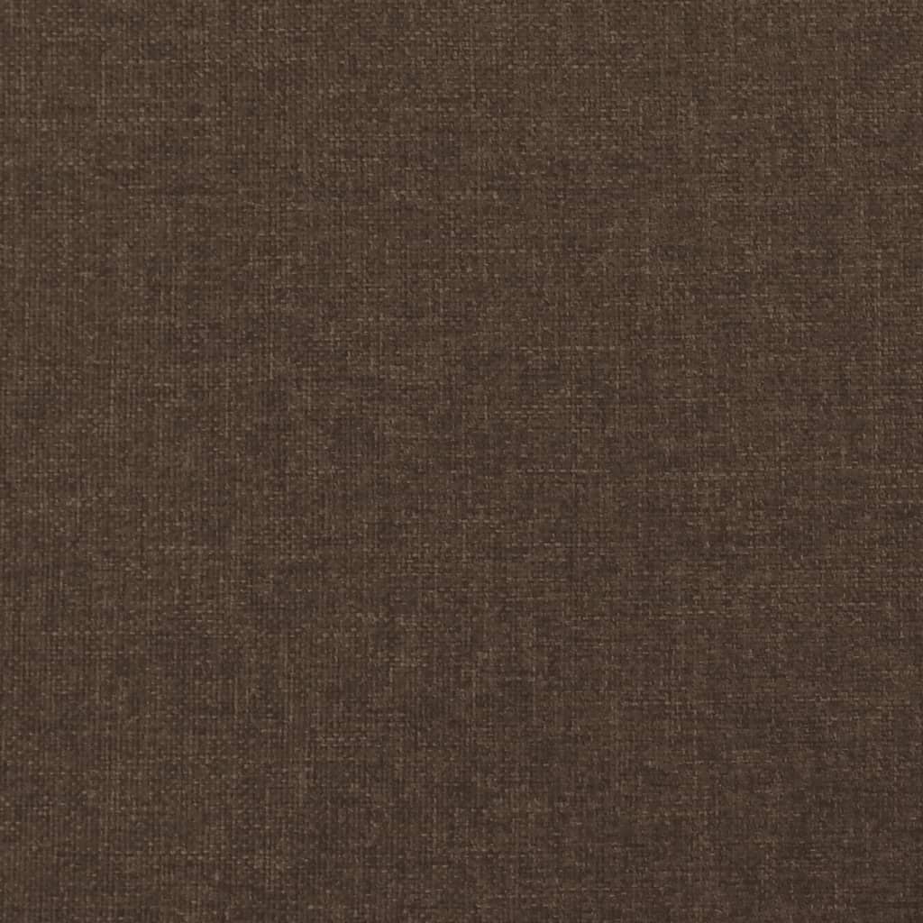 vidaXL Rama łóżka, ciemnobrązowa, 120x190 cm, tkanina