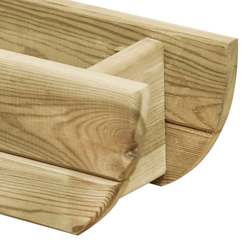 vidaXL Podwyższona donica, 80x16x16 cm, impregnowane drewno sosnowe
