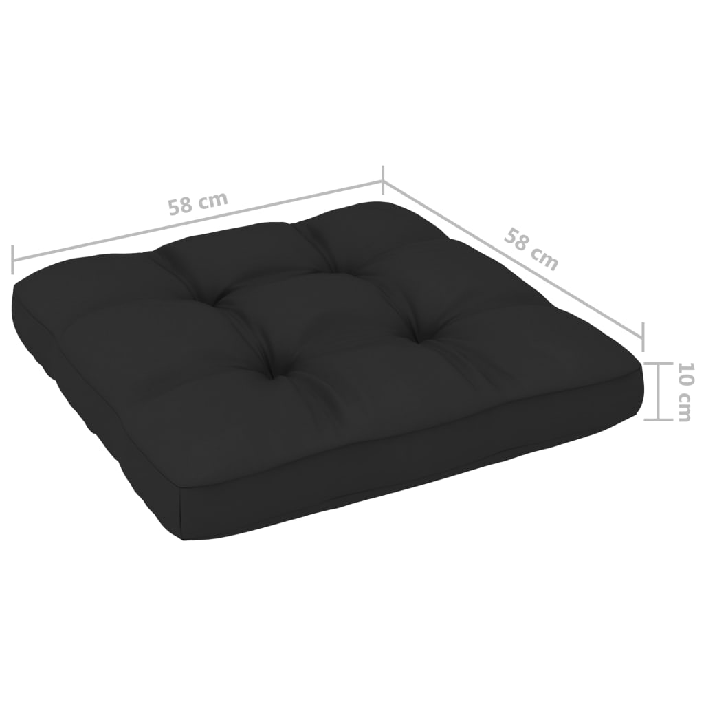 vidaXL 4-częściowy zestaw wypoczynkowy z palet, z poduszkami, sosna