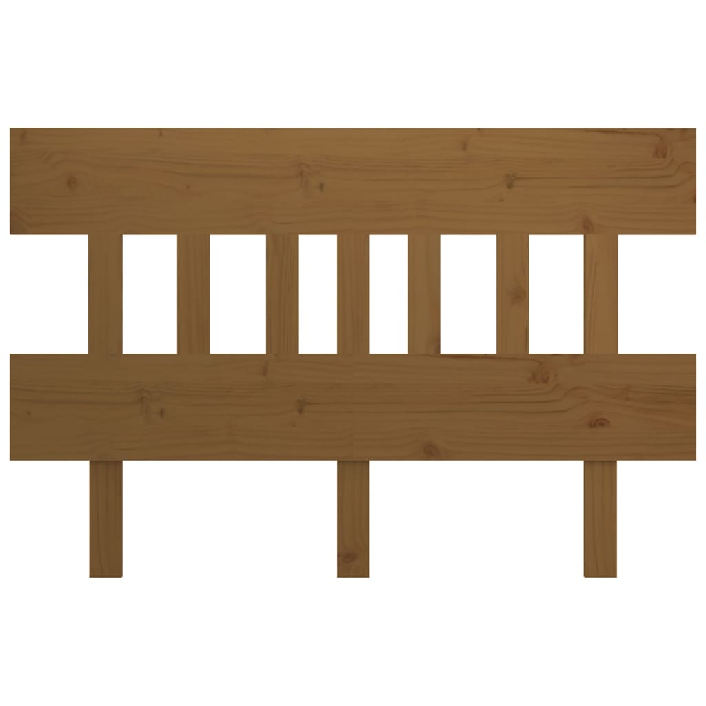 vidaXL Wezgłowie łóżka, miodowy brąz, 138,5x3x81 cm, drewno sosnowe