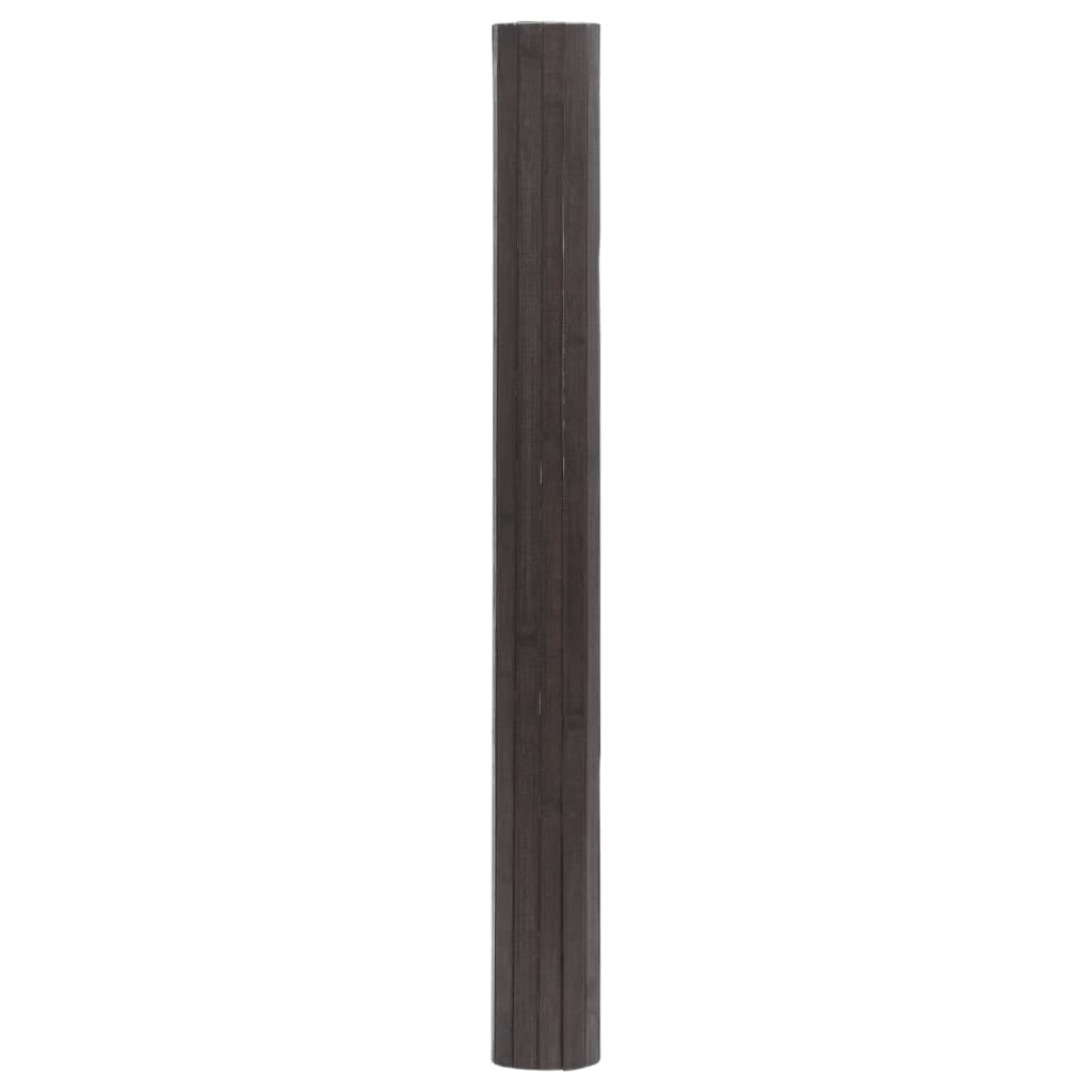 vidaXL Dywan prostokątny, ciemnobrązowy, 100x100 cm, bambusowy