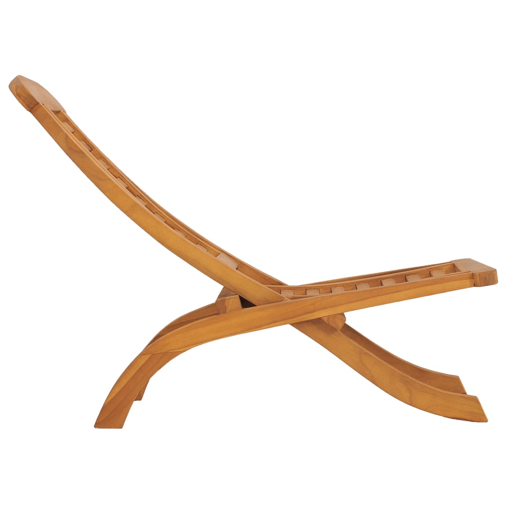 vidaXL Składane krzesło ogrodowe, lite drewno tekowe