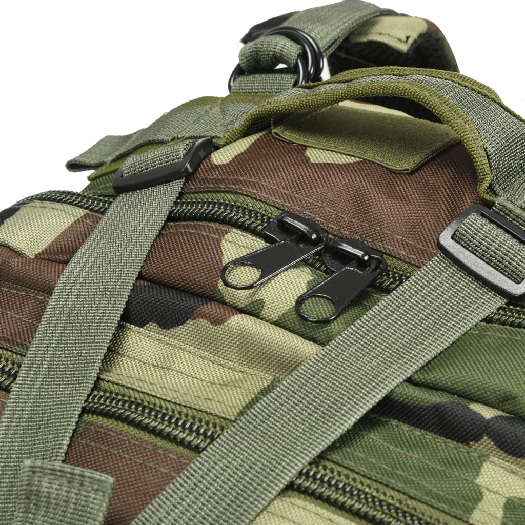 vidaXL Plecak w wojskowym stylu, 50 L, moro