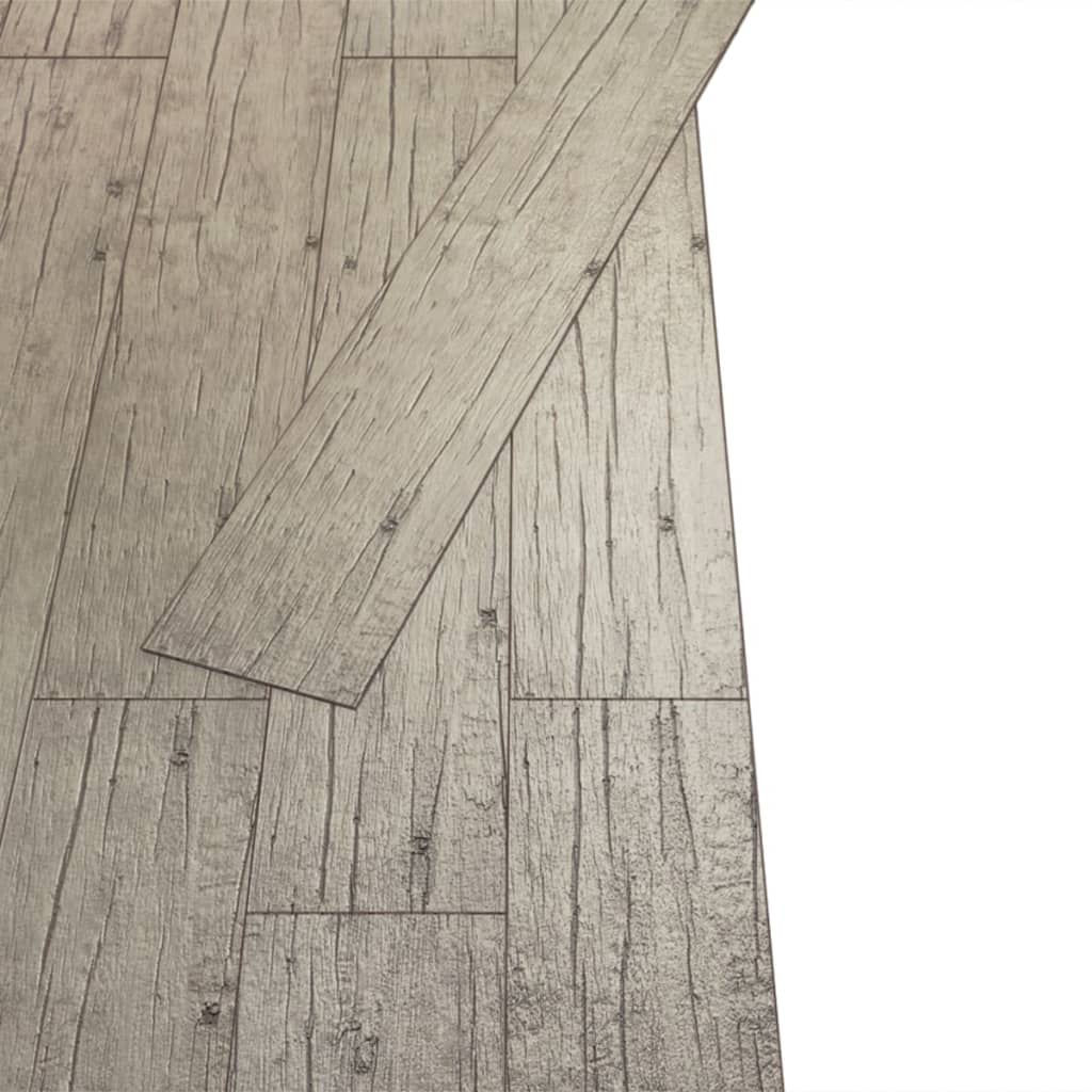 vidaXL Samoprzylepne panele podłogowe PVC 5,02 m², 2 mm, spłowiały dąb