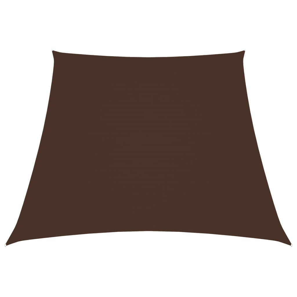 vidaXL Trapezowy żagiel ogrodowy, tkanina Oxford, 2/4x3 m, brązowy