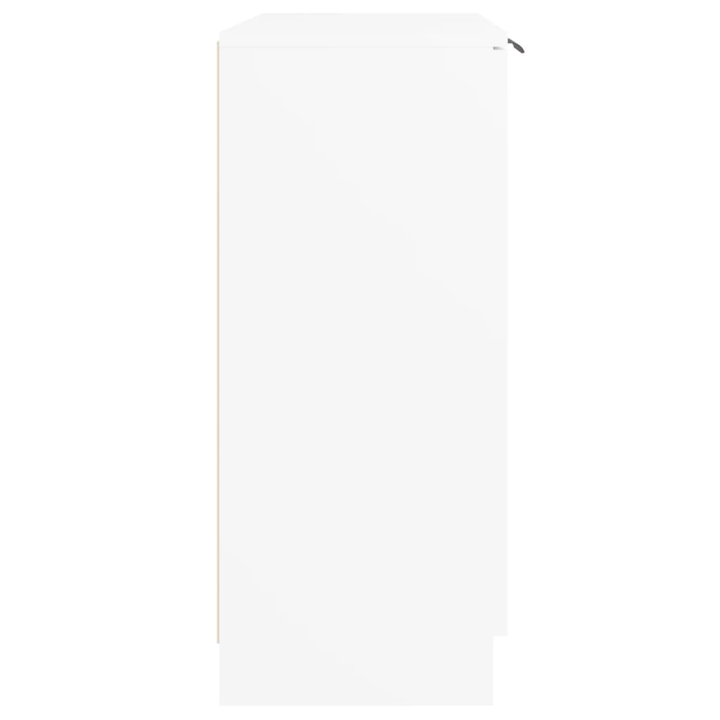 vidaXL Komoda, biała, 60x30x70 cm, materiał drewnopochodny