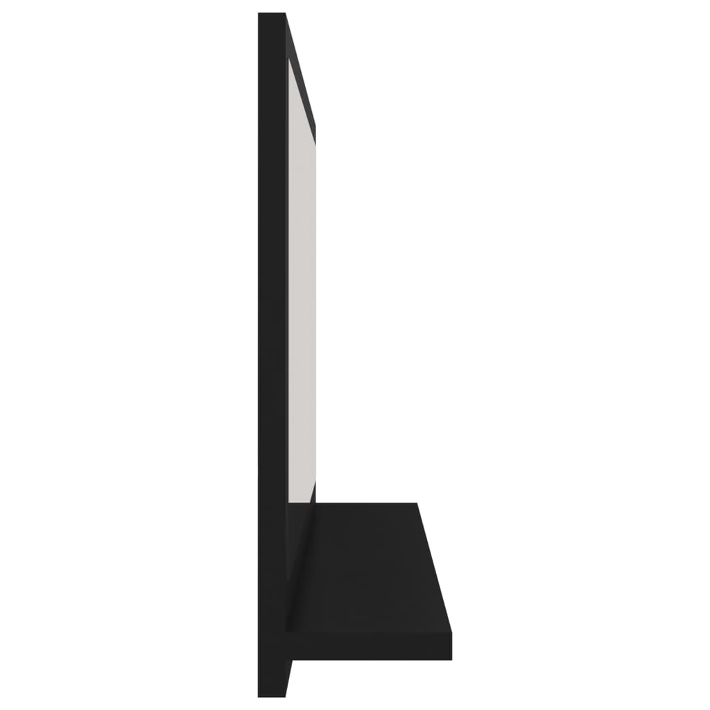 vidaXL Lustro łazienkowe, czarne, 60x10,5x37 cm, płyta wiórowa
