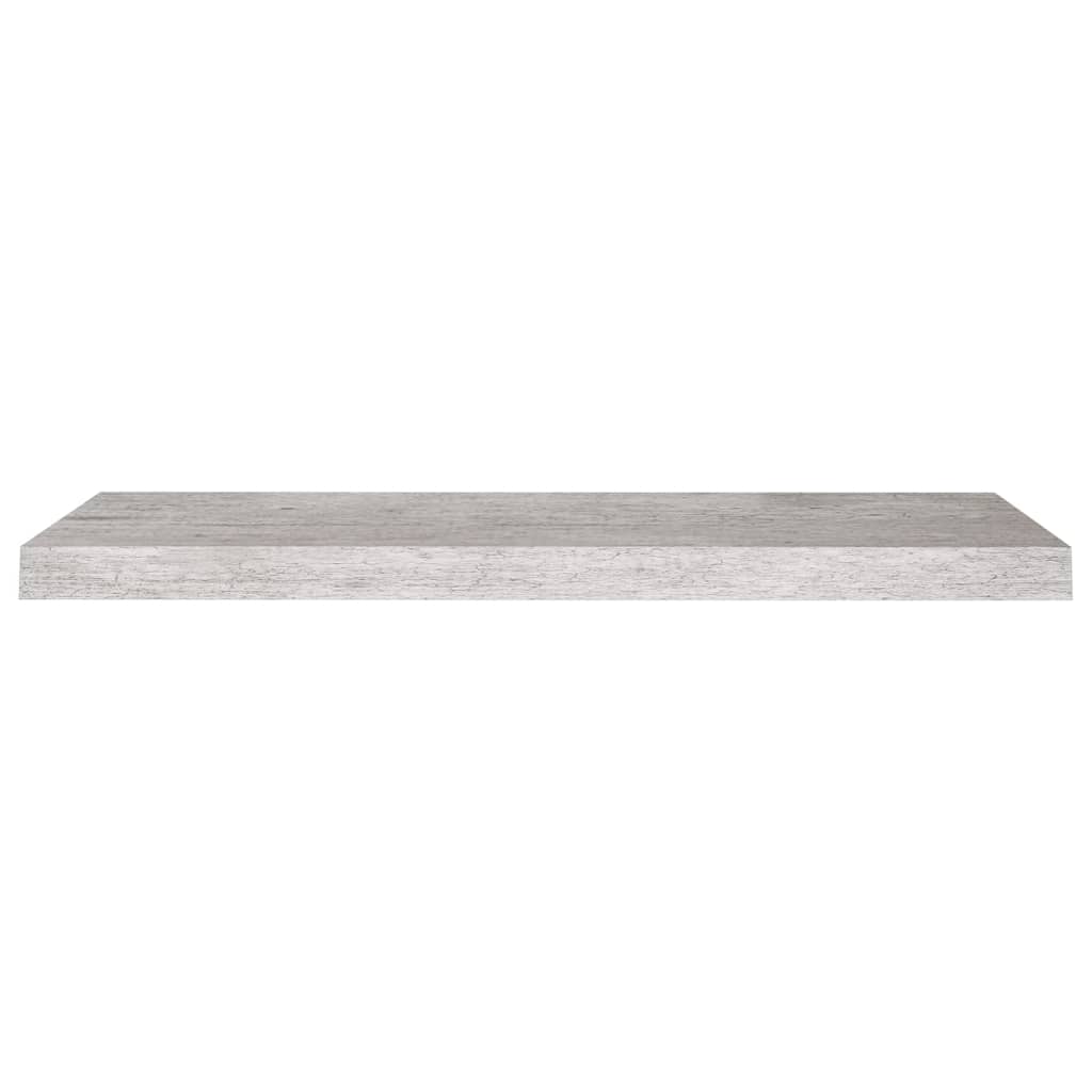 vidaXL Półka ścienna, szarość betonu, 80x23,5x3,8 cm, MDF