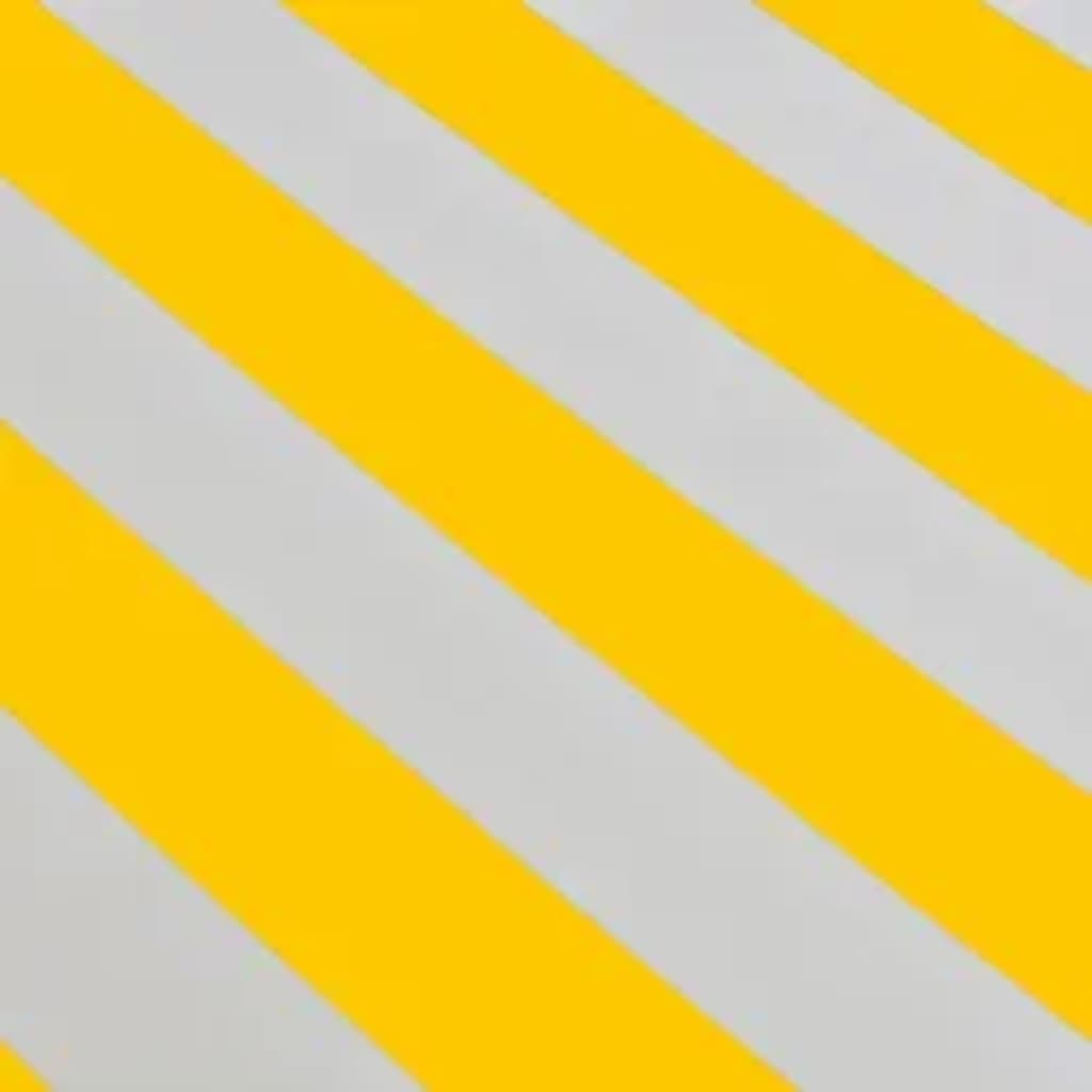 vidaXL Markiza zwijana ręcznie, 600 cm, żółto-biała