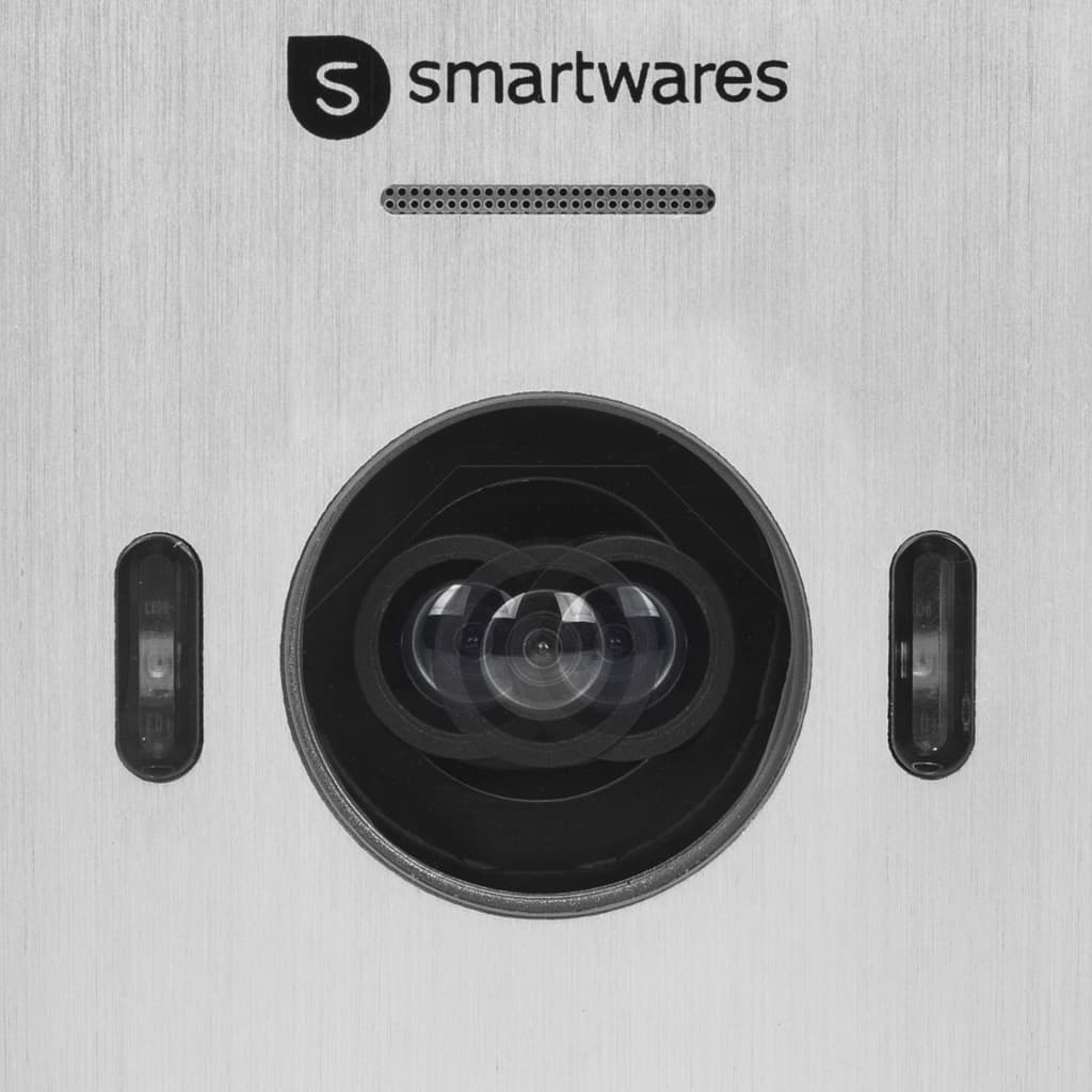 Smartwares Wideodomofon do 2 mieszkań, 18,5 x 15,2 x 1,5 cm, biały